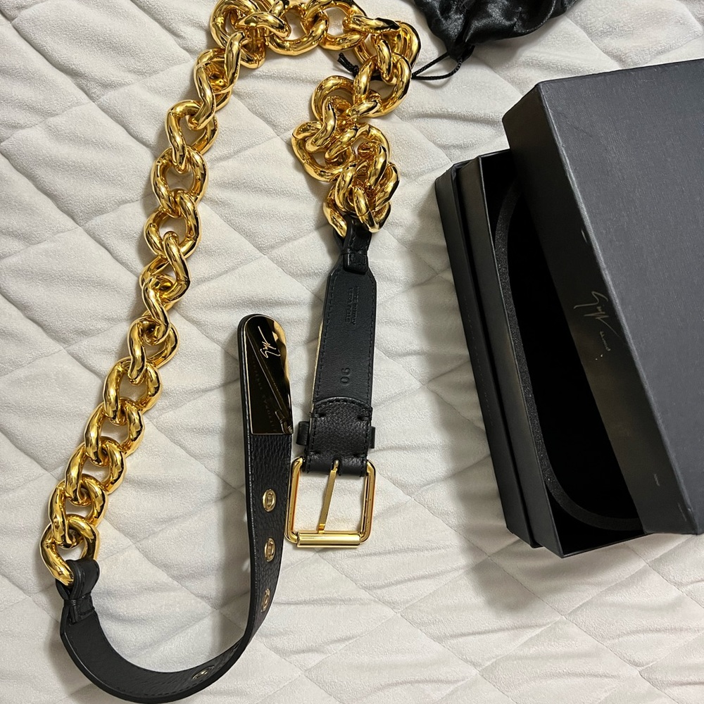 Giuseppe Zanotti Chain link belt